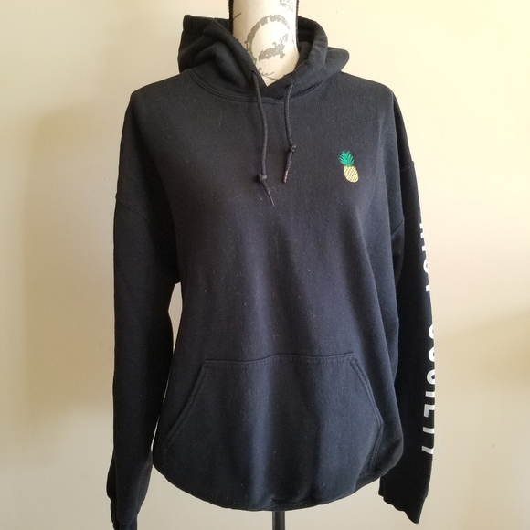 riot society Tops - Riot Society pineapple black hoodie size L